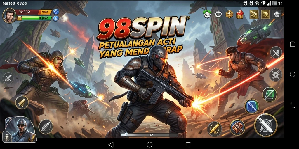 Gameplay seru dan dinamis dalam 98SPIN yang menggugah adrenalin.