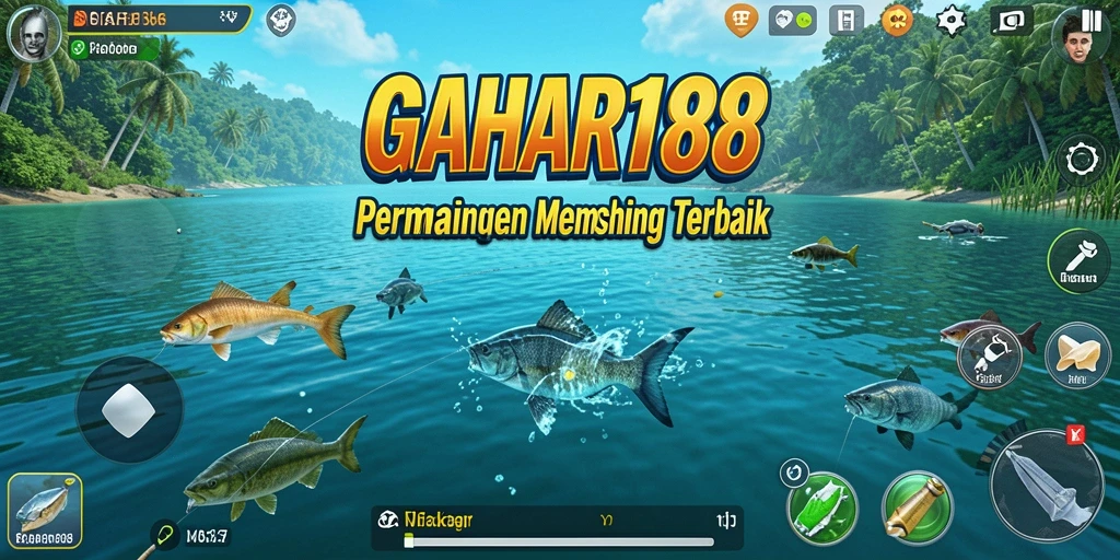 Screenshot GAHAR188 menampilkan pengalaman memancing yang seru dan interaktif.