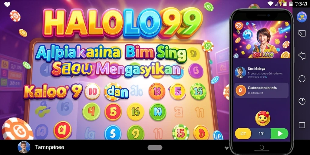 Tampilan gameplay seru dalam aplikasi HALO99 Bingo.