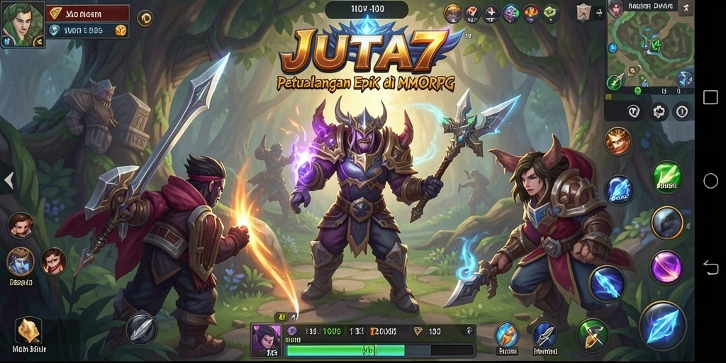 Gameplay epik dalam JUTA7 yang memukau dan mendalam.