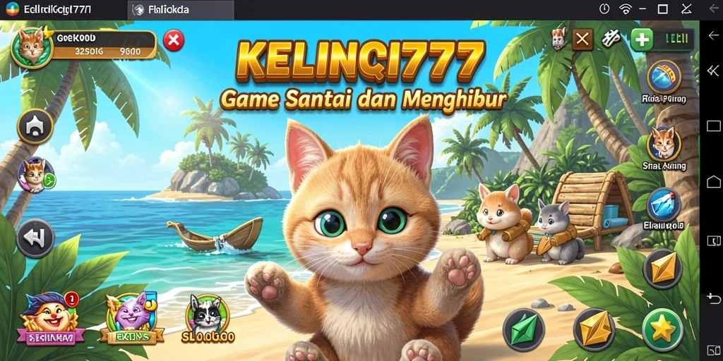 Tampilan gameplay KELINCI777 yang ceria dan interaktif.