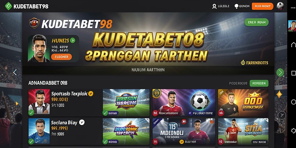 Screenshot gameplay KUDETABET98 menampilkan taruhan olahraga yang seru.