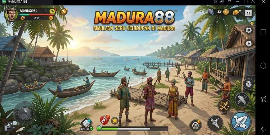 Tampilan gameplay realistis dalam MADURA88 yang memukau.