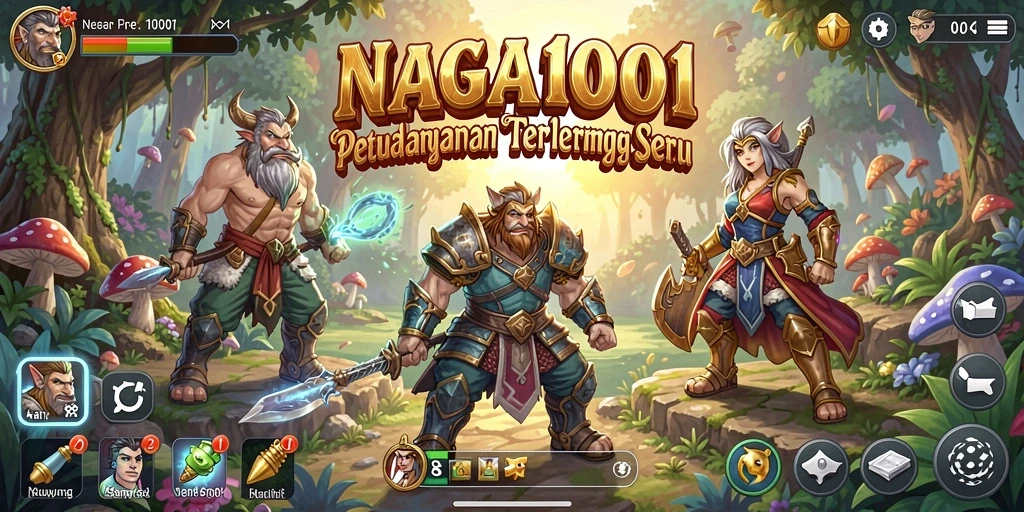 Screenshot NAGA1001 menunjukkan gameplay petualangan yang mendebarkan.