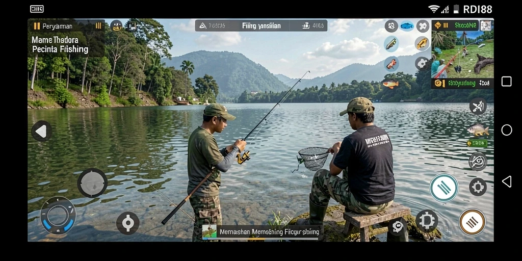 Gameplay seru RDI88 dengan pengalaman memancing yang realistis.