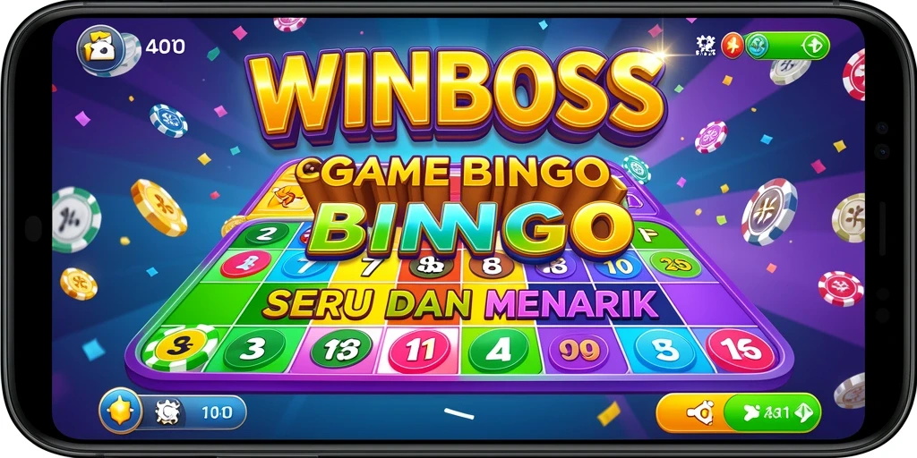 Tampilan gameplay WINBOSS yang penuh dengan warna dan keseruan Bingo.